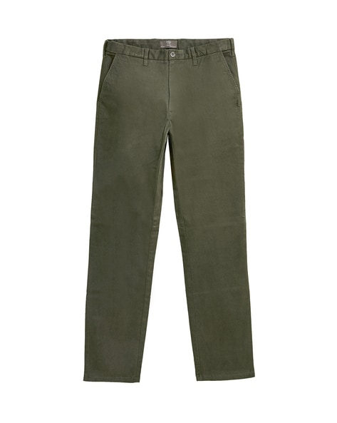 Buy Green Trousers & Pants for Men by Marks & Spencer Online