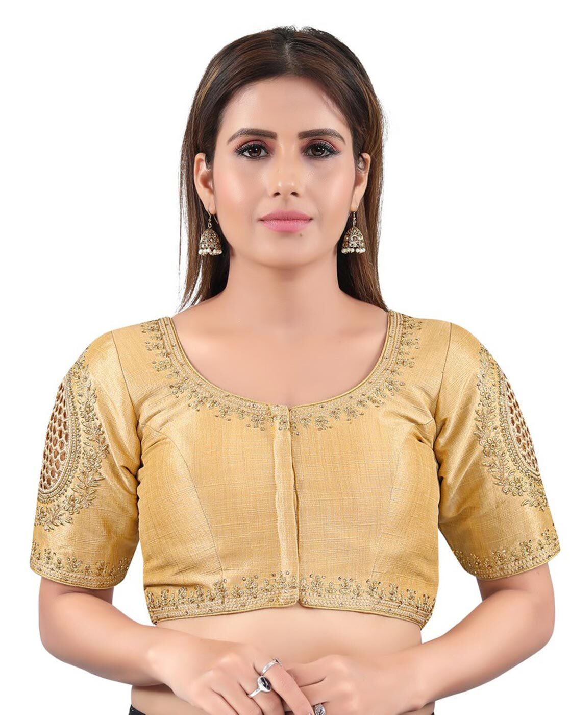 Buy Gold Blouses for Women by SALWAR STUDIO Online | Ajio.com