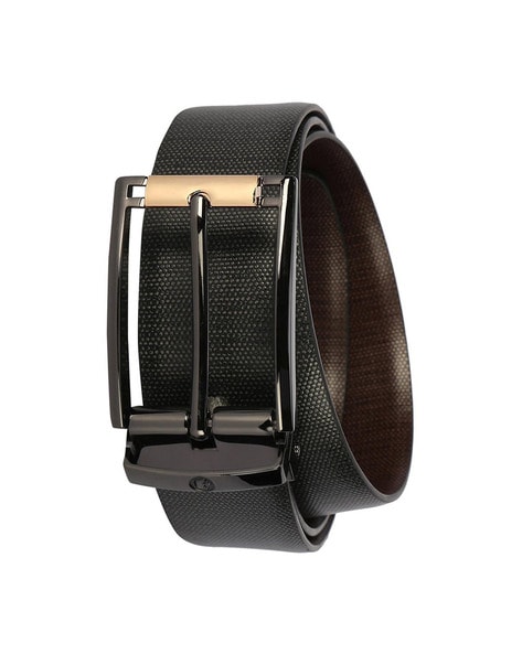 Buy Louis Philippe Men Black & Brown Reversible Leather Belt