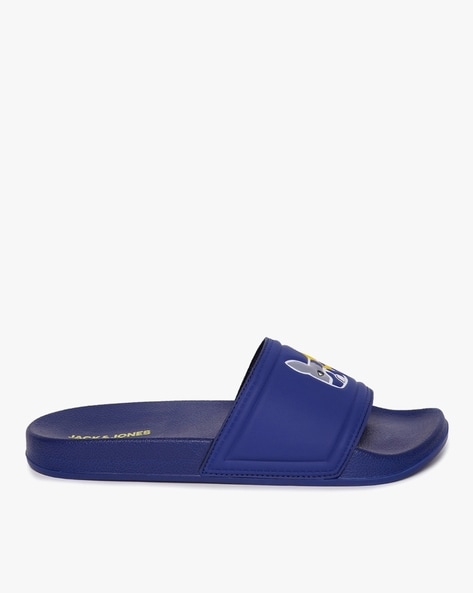 Navy blue versace discount slides