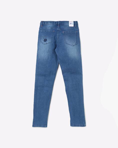Mid-Wash Slim Fit Jeans view 2