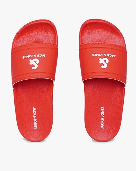 Red bottom best sale men slides