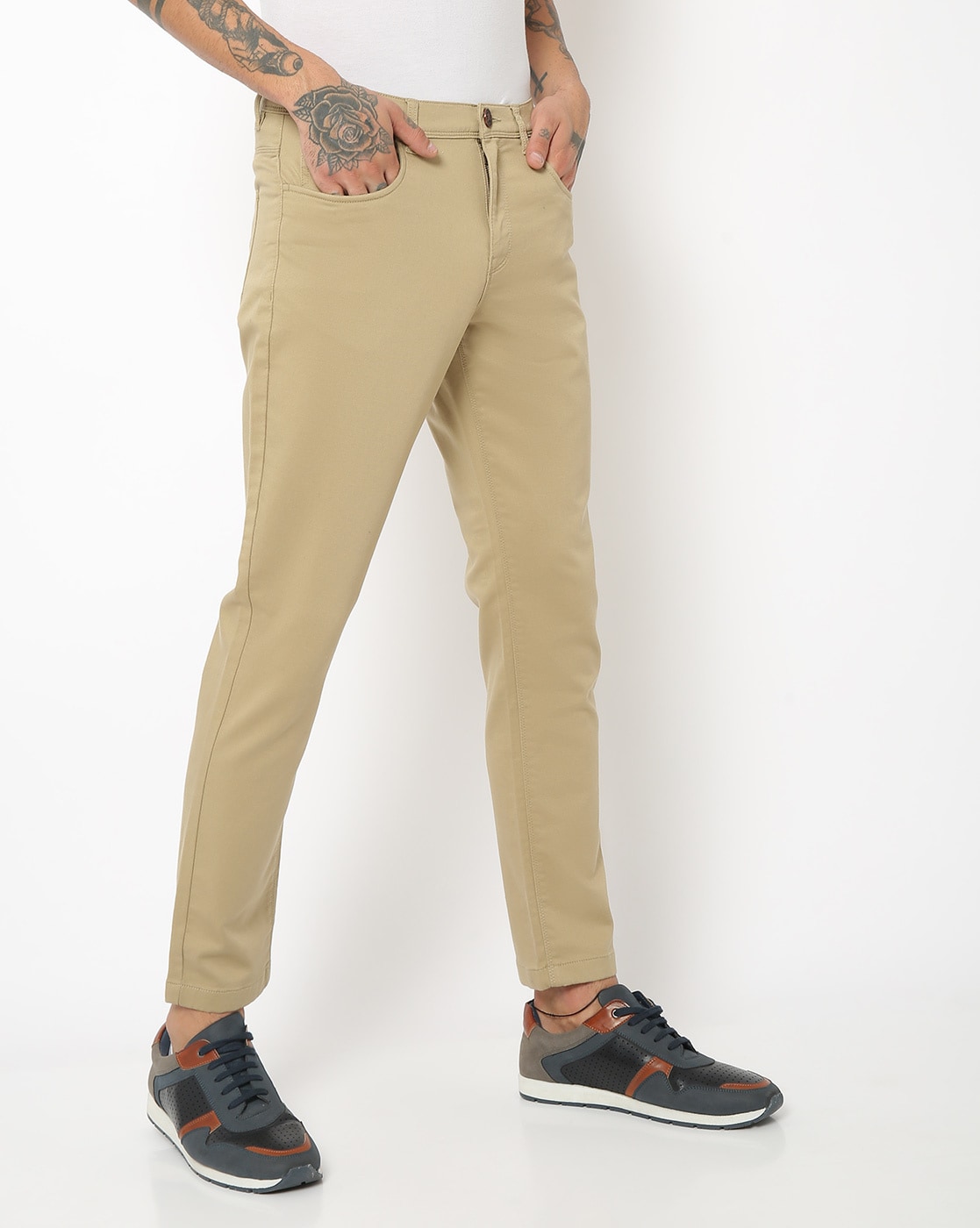 Buy Stone beige Trousers  Pants for Men by CLUB CHINO Online  Ajiocom