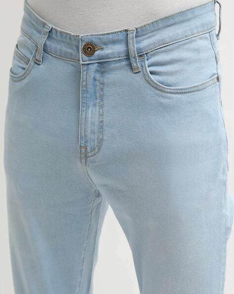 cropped carrot fit jeans