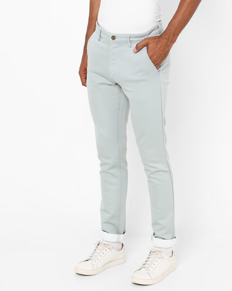 Flat-Front Skinny Fit Trousers