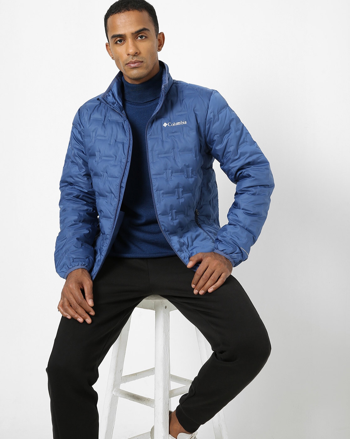 Navy blue columbia store jacket