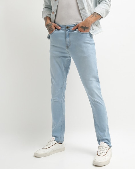 cropped carrot fit jeans