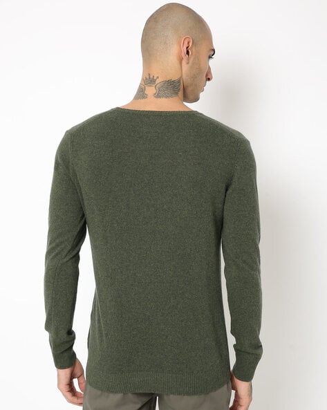 Buy Olive Green Sweaters & Cardigans for Men by NETPLAY Online