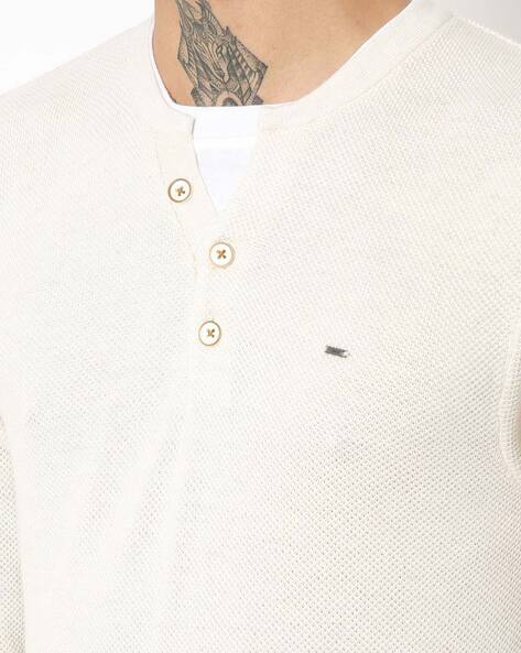 Full-Sleeve Henley T-shirt view 3
