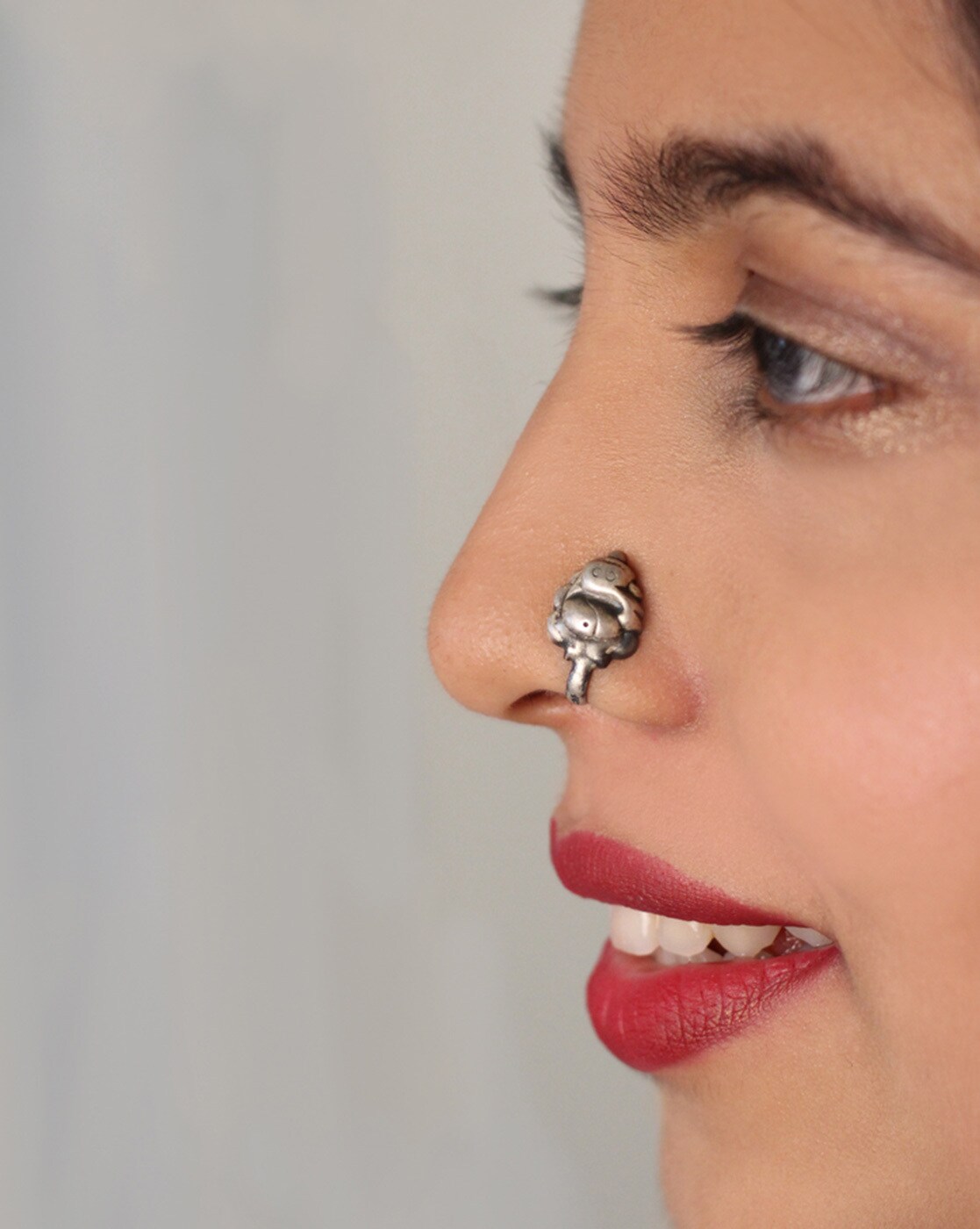 Nose ring- Tribal nose ring- Nose pin- Nose pin- Bohemian jewelry- Eth –  zamarutjewel