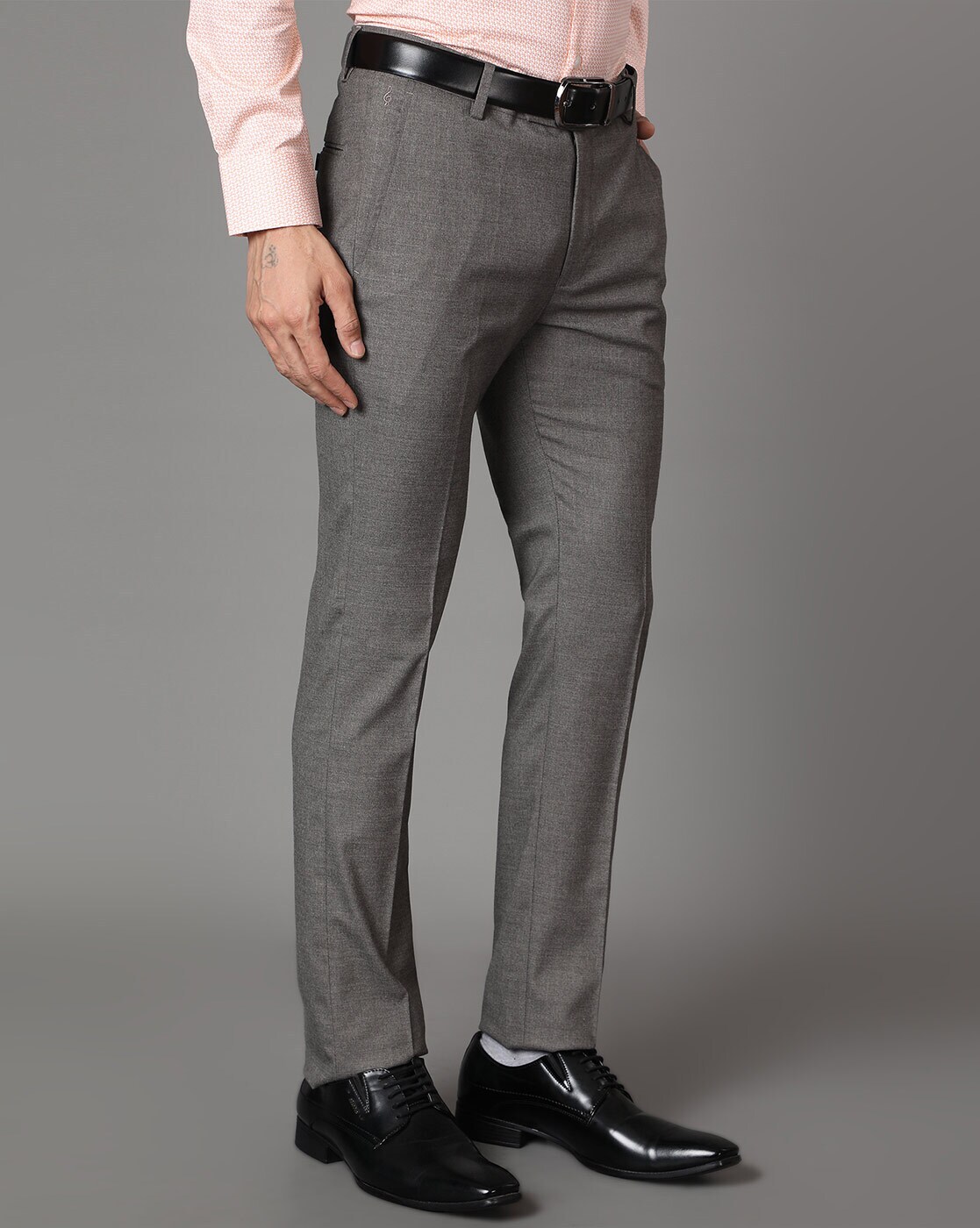 American-elm Men Brown Slim Fit Solid Cotton Formal Trouser at Rs 529.00 |  Narrow Fit Formal Trousers, मैन स्लिम फिट ट्राउजर, पुरुषों के स्लिम फिट  ट्राउजर - Madhuram Enterprises, Noida | ID: 25006164491