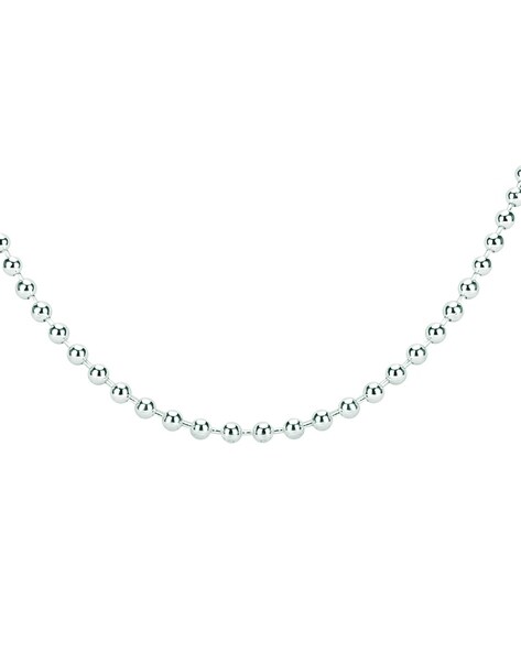 Triplet Layered Ball Necklace silver – ADORNIA