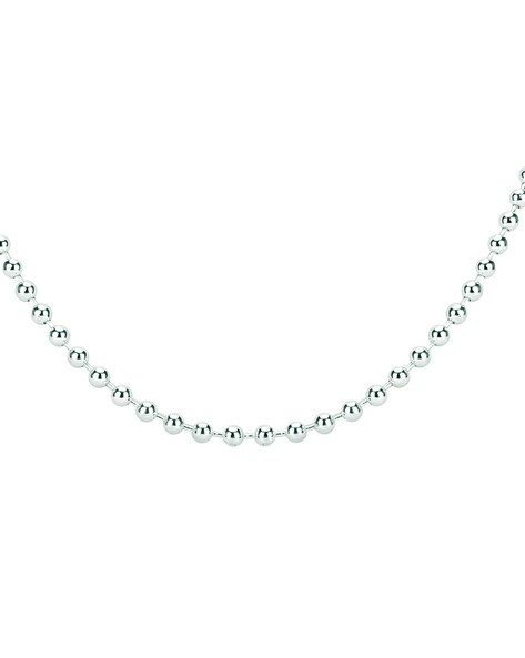 Silver Eternity Ball Necklace For Girls - Silver Palace