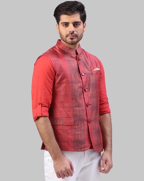 Ethnic Wear for Mens | Sleeveless Nehru Jackets with Shirt