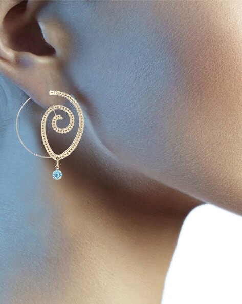 925 Sterling Silver Big Round Gold-Plated Hoop Earrings - China Earrings  and Hoop Earrings price | Made-in-China.com