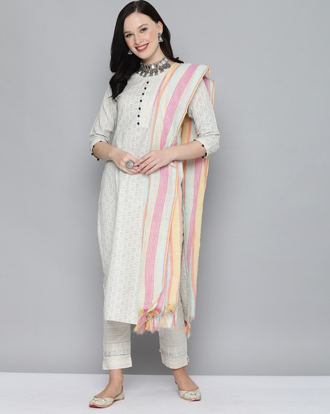 Buy South Cotton Dress Material With Dupatta at Amazon.in