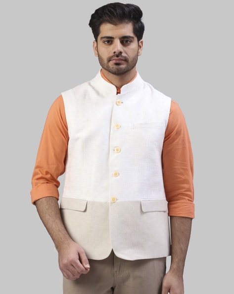 Ethnix Raymond Buy Ethnix by Raymond Mens Beige Nehru Jacket at Ubuy India