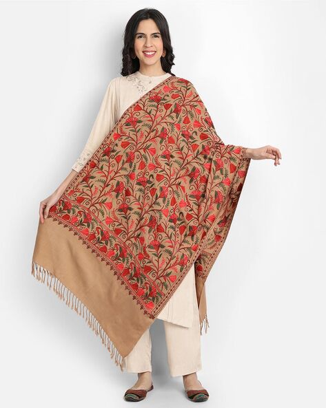 Floral Embroidered Stole Price in India