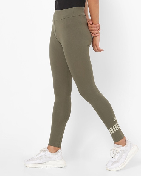 Olive green puma leggings best sale