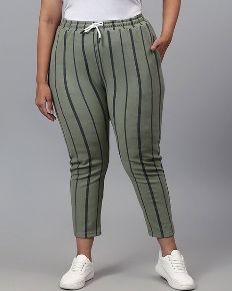 Plus Colorful Striped Wide Leg Pants  SHEIN IN