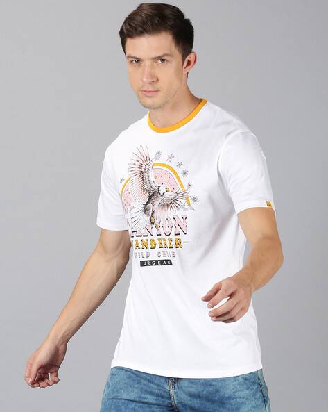 Buy White Tshirts for Men by URGEAR 