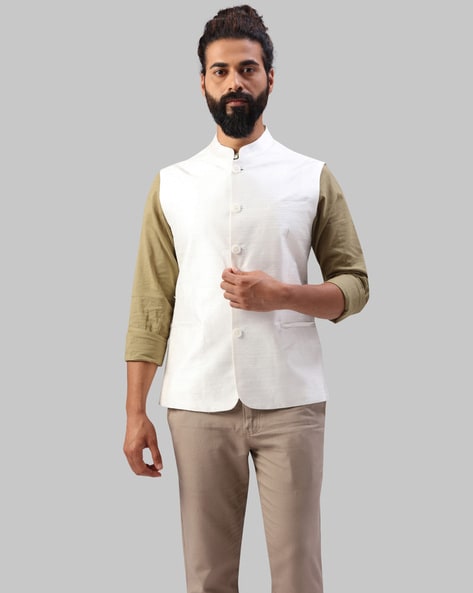 Ethnix by Raymond Mens Dark Brown Nehru Jacket Palestine | Ubuy