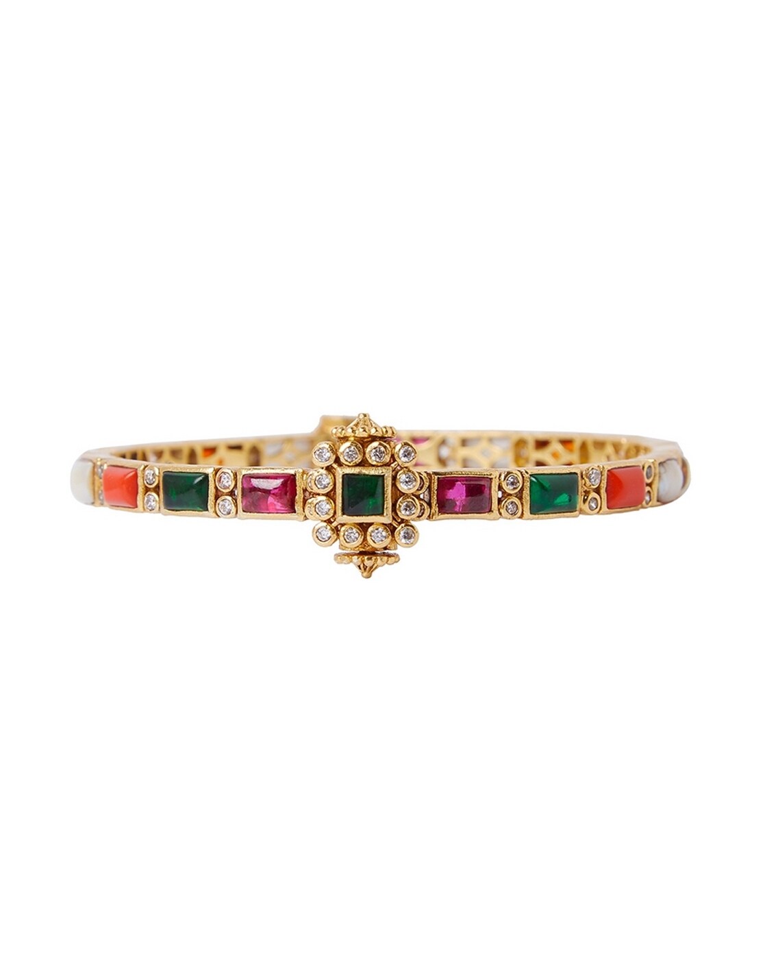 Colour Glam Navratan Cuff Bracelet – Zariin International