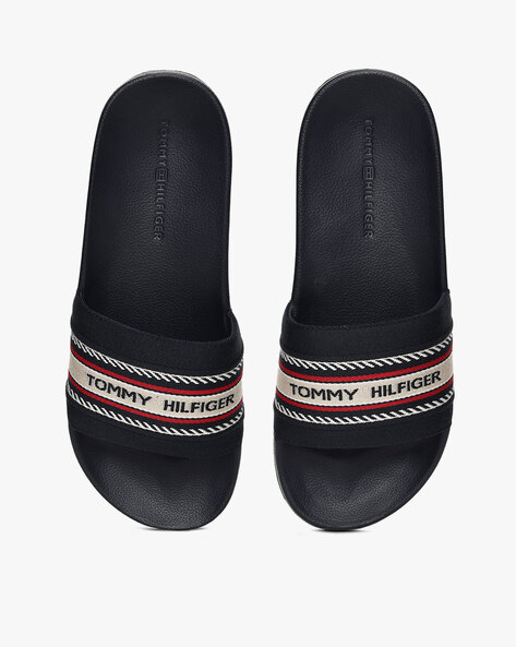 Tommy hilfiger slides discount blue