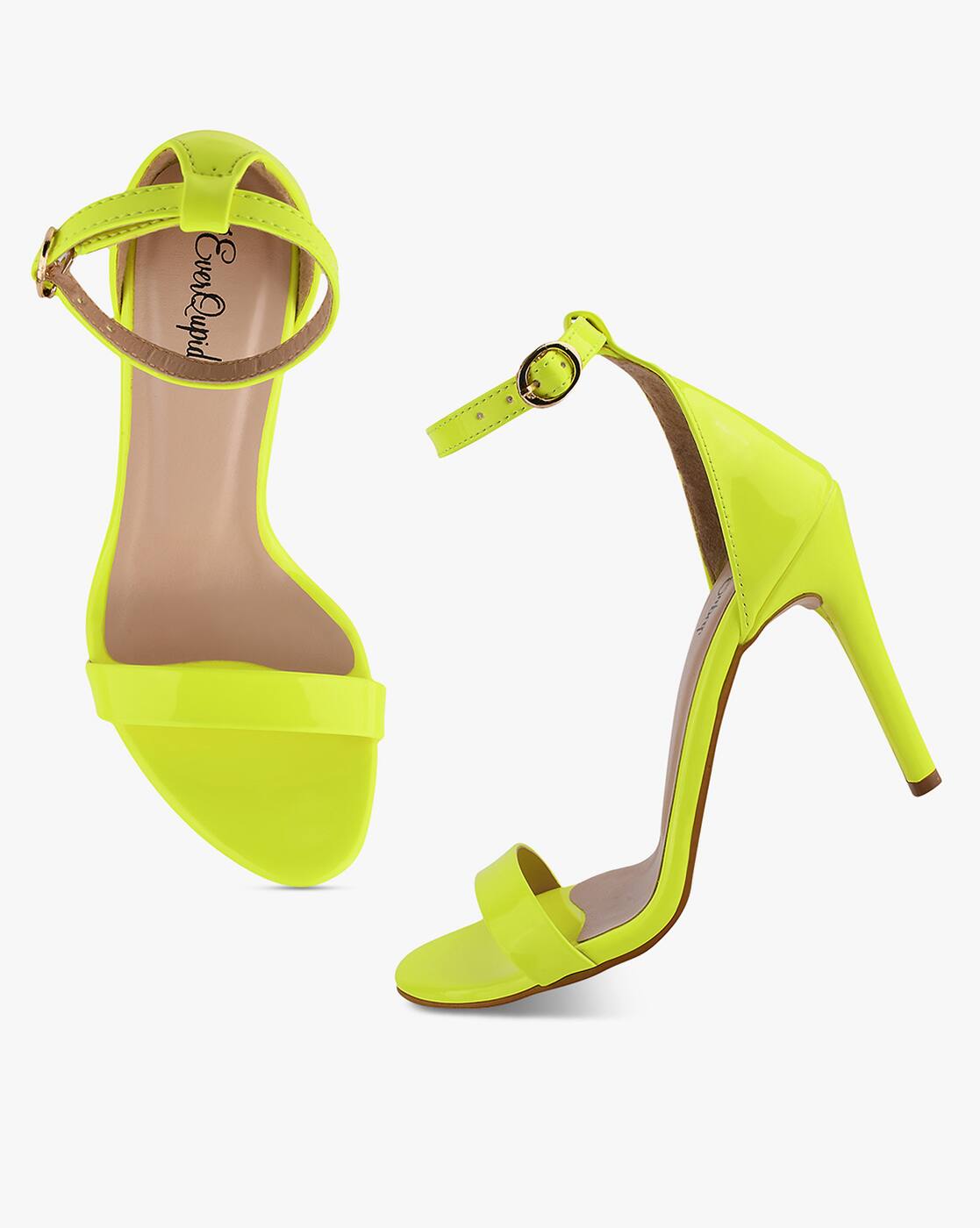 neon green stilettos