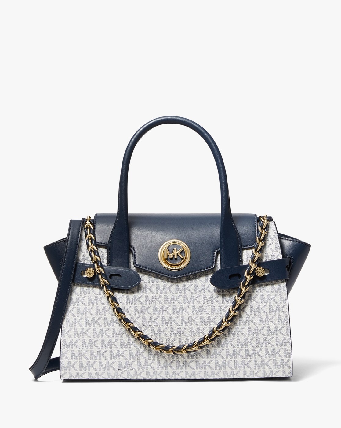 Buy White & Navy Blue Handbags for Women by Michael Kors Online 