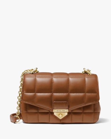 Buy Michael Kors Soho Quilted Sling Bag with Chain Strap Brown