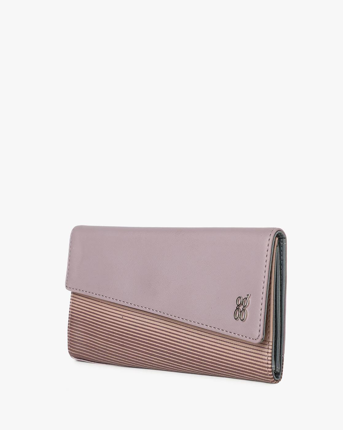 Purple Baggit Card Holder Baggit Women Textured Two Fold Wallet