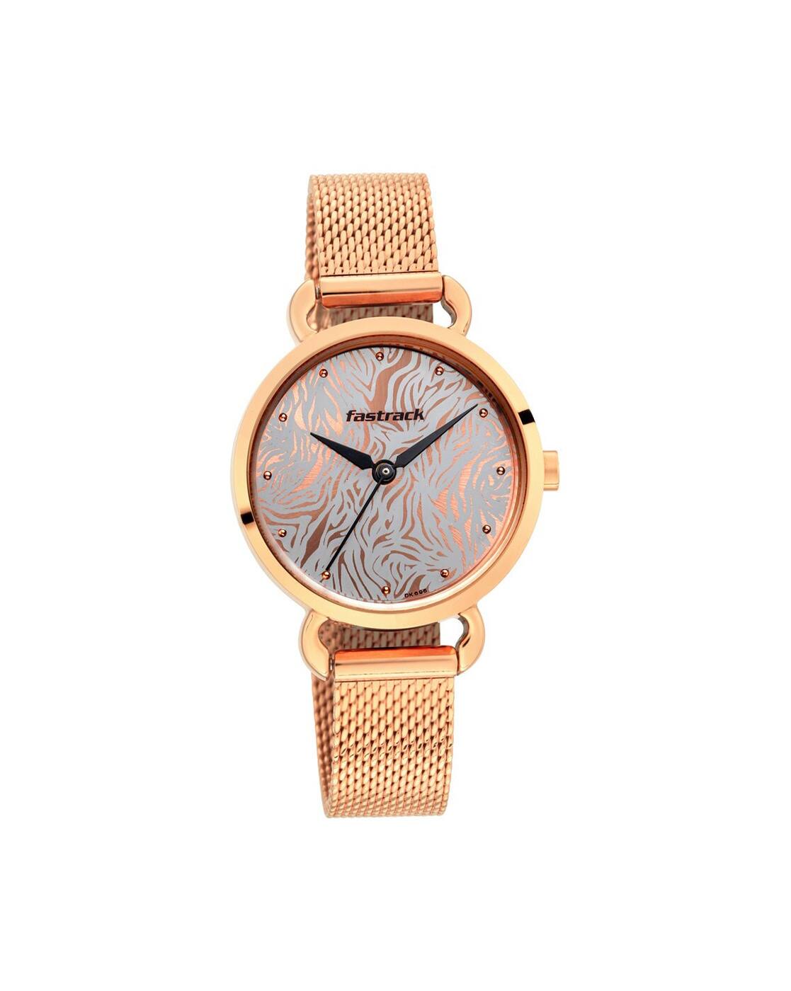 rose gold watch fastrack