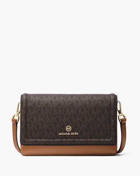 Michael Kors Jet Set Medium Crossbody Leather Handbag (LUGGAGE), Brown :  Amazon.in: Fashion