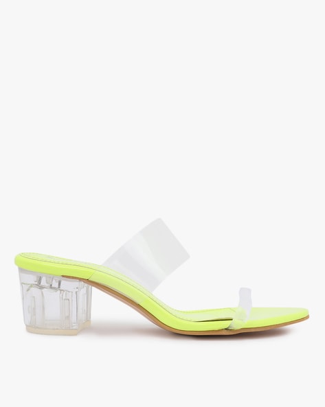 Summer Transparent Neon PVC Clear Shoes Women High Heels Sandals Sexy -  China Women Sandal and Footwear price | Made-in-China.com