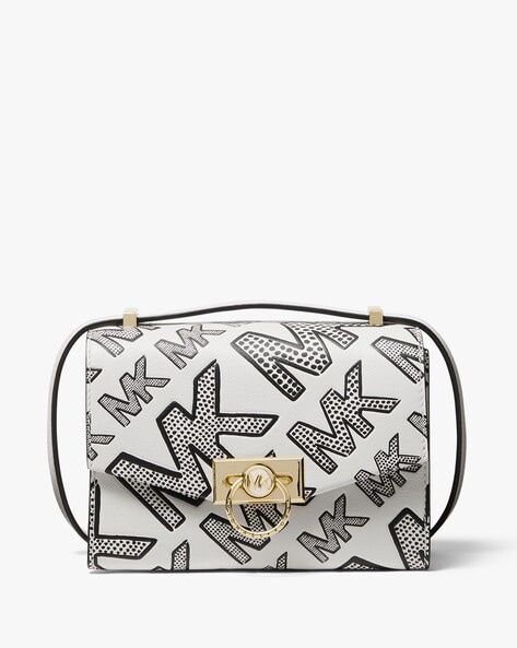 Michael kors outlet white sling bag