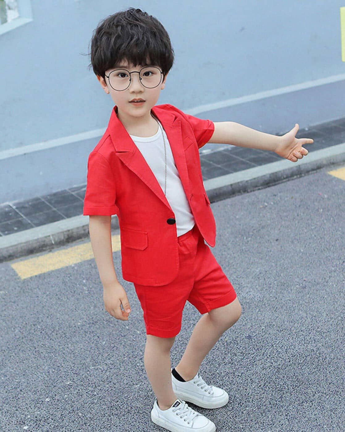 Red blazer 2025 for boy