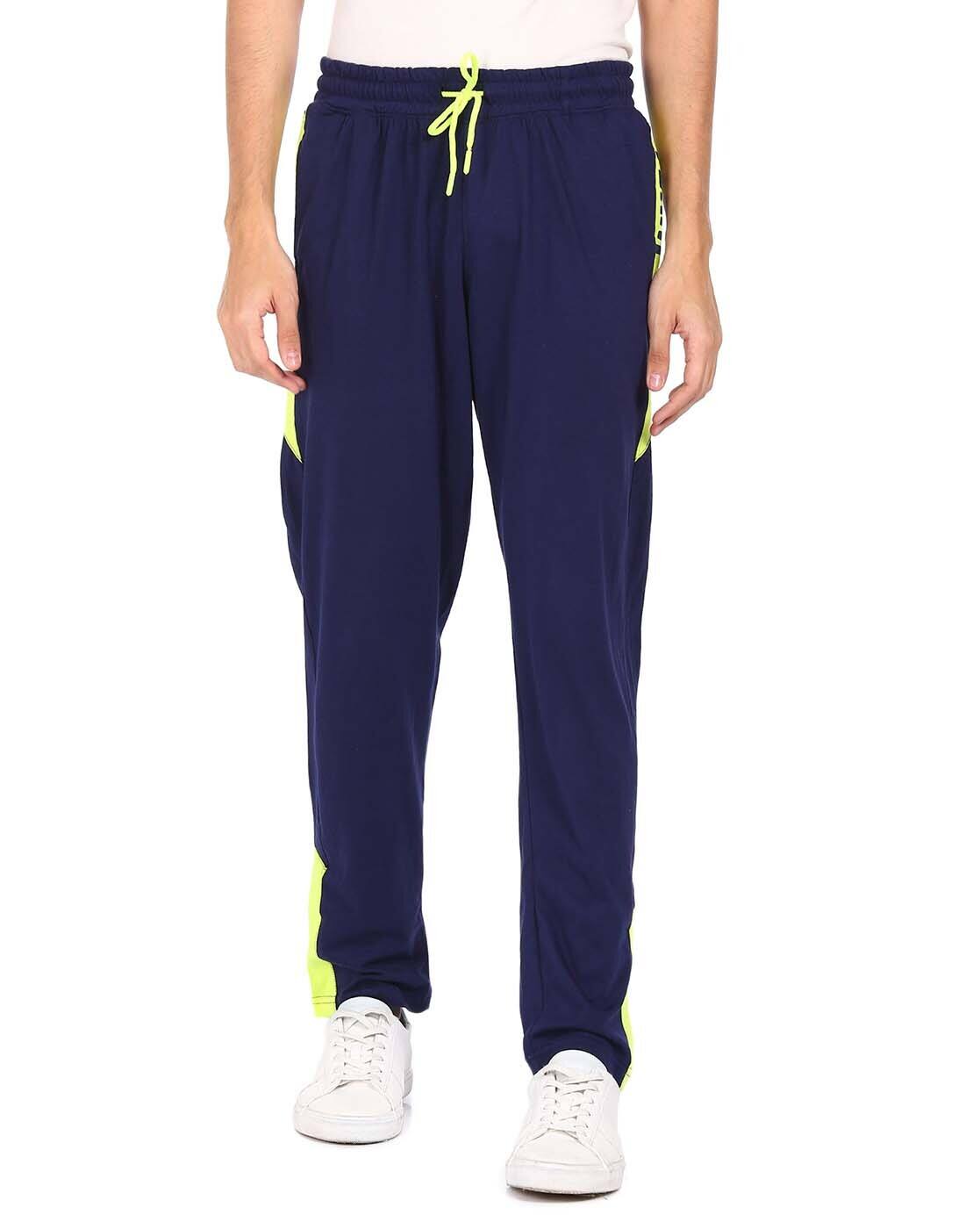 Buy Navy Blue Track Pants for Men by 