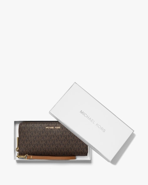 michael kors jet set zip around wallet