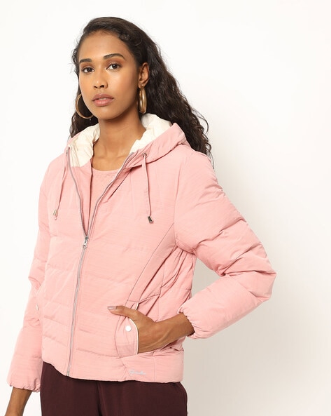 pink ladies puffer jacket