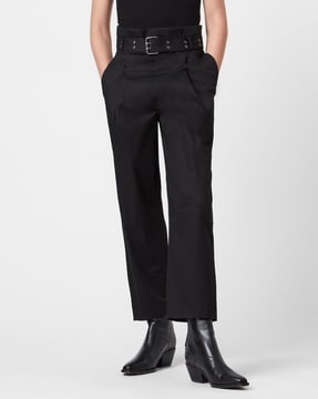 Capulet MidRise Cropped Taper Trousers Stone  ALLSAINTS
