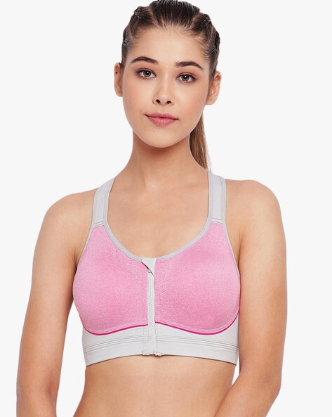 Sports Bra with Zip Closure