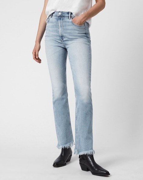 silver bootcut jeans