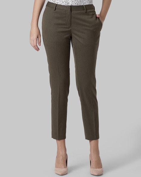 Buy Park Avenue Woman Grey Formal Trousers - Trousers for Women 1285902 |  Myntra