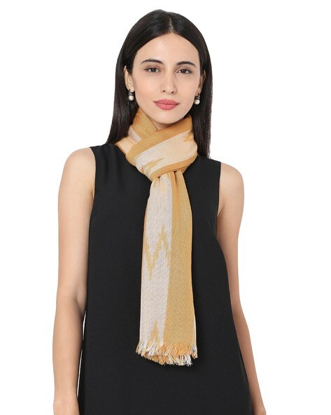 Rayon Ikat Print Stole Price in India