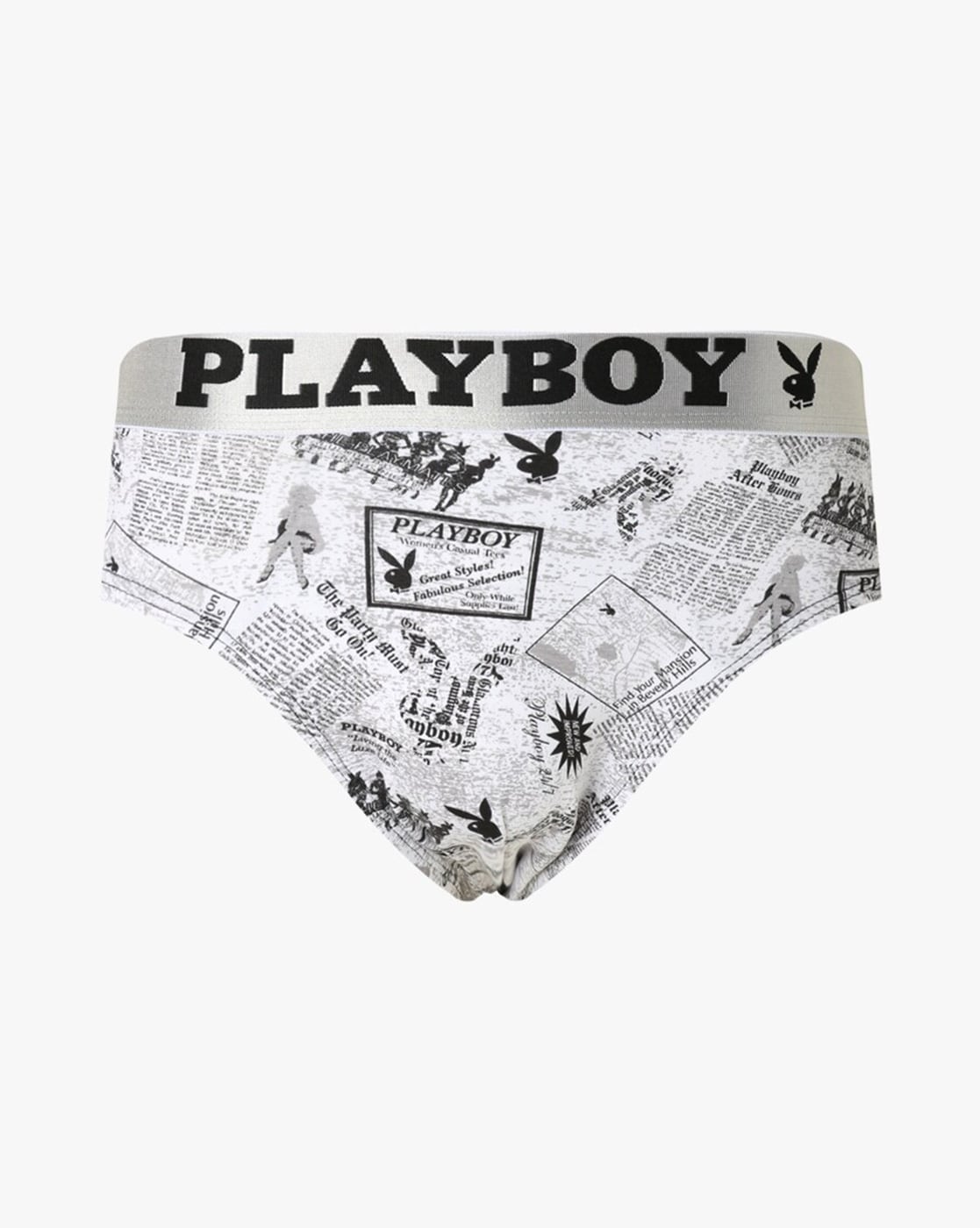 Buy White & Black Briefs for Men by Playboy Online