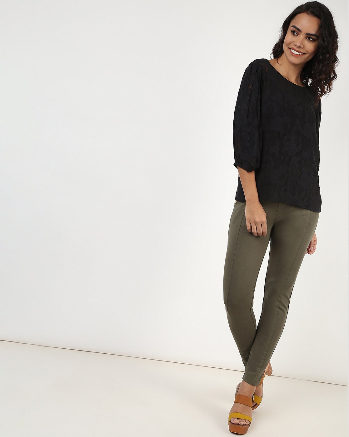 Buy Green Jeans & Jeggings for Women by Marks & Spencer Online