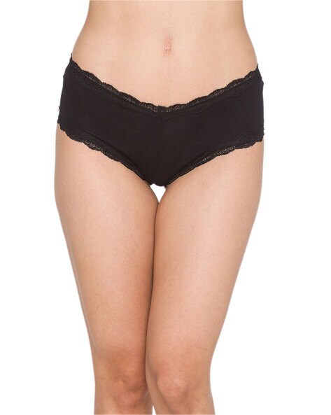 Buy Zivame Ultra Soft Low Rise Bikini Brief - Black at Rs.285