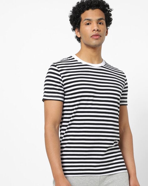 Calvin klein striped clearance t shirt