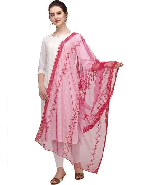 Embellished Sheer-Through Dupatta Price in India